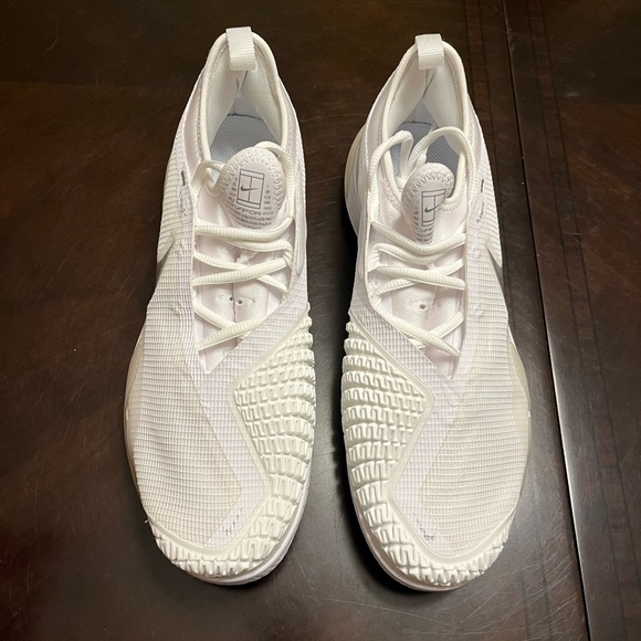 New Nike Court React Vapor NXT White Silver Tennis Sneaker Shoes - Picture 5 of 12